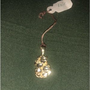 VINTAGE 10KT GOLD NUGGET STYLE PENDANT
